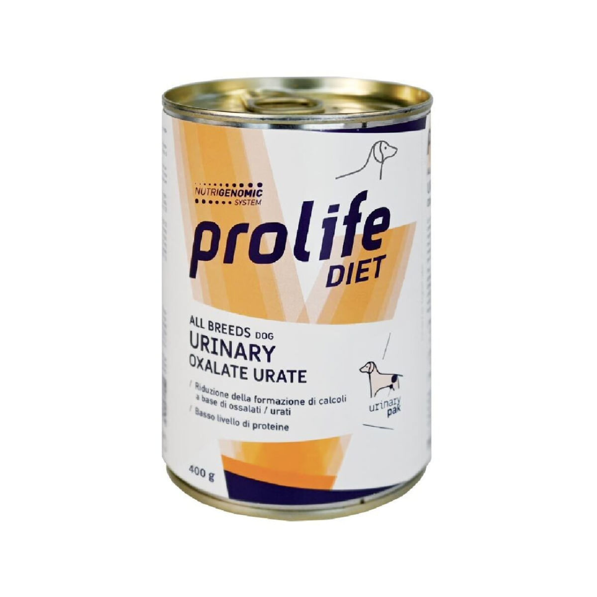 PROLIFE Diet Urinary Oxalate Urate, XS-XL, Pui, dietă veterinară, conservă hrană umedă câini, sistem urinar, (în aspic), 400g