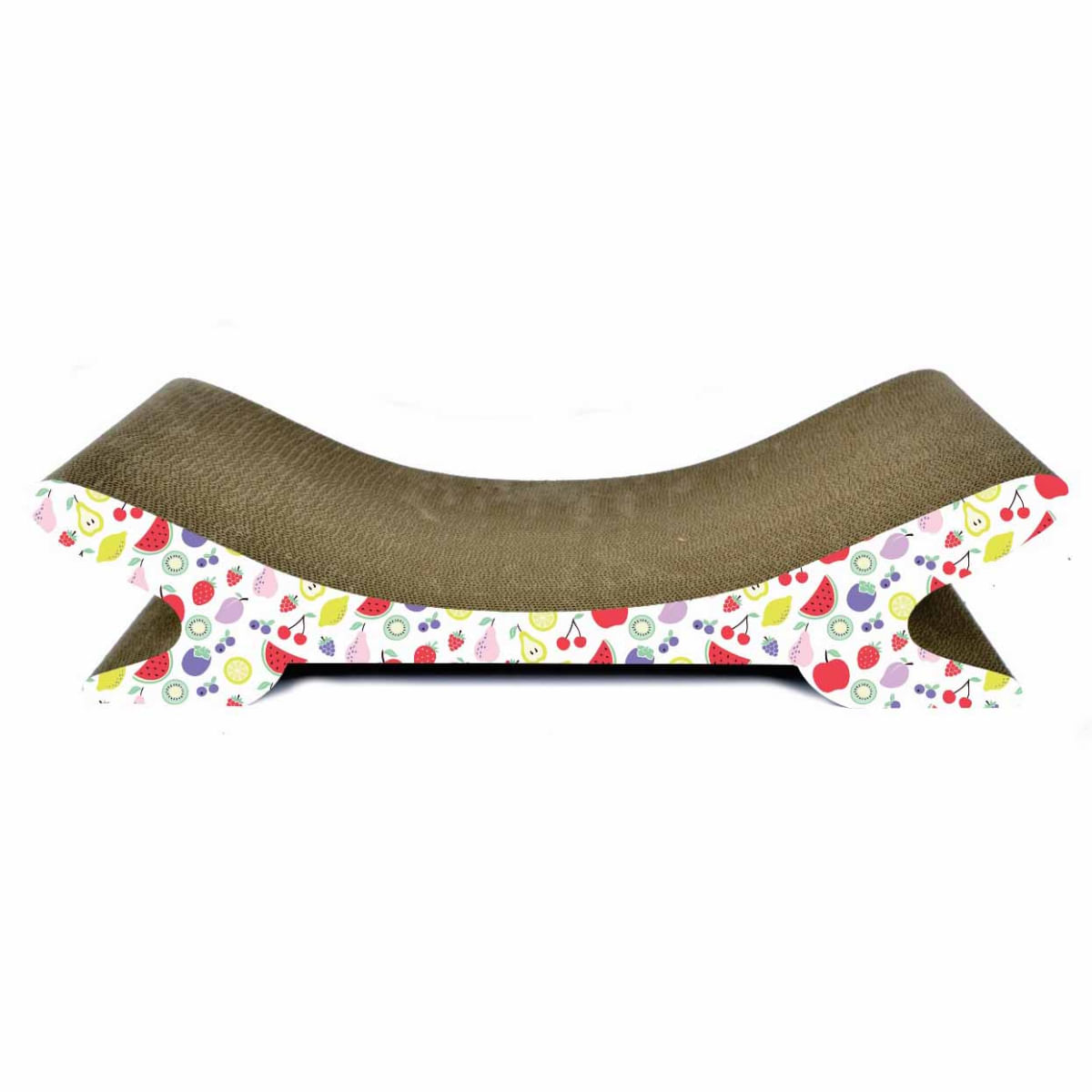 AGILITY Sezlong, scratcher pisici, carton, multicolor, 68.58x22.86x17.78cm