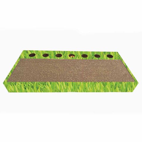 AGILITY Ball Maze 3, scratcher interactiv pisici, carton, verde, 48.26x22.22x5.08cm
