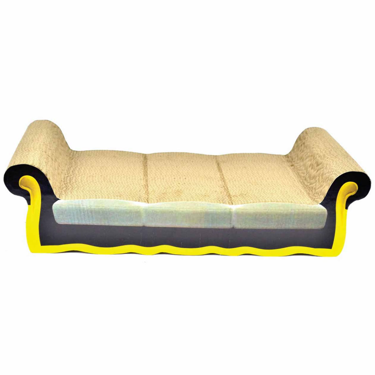 AGILITY Divan, scratcher pisici, carton, bej, 56.51x23.81x13.01cm