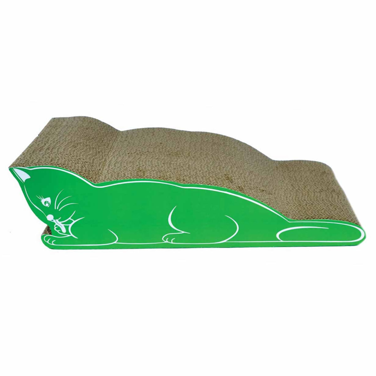 AGILITY Pisica 1, scratcher pisici, carton, verde, 48.89x22.86x13.33cm