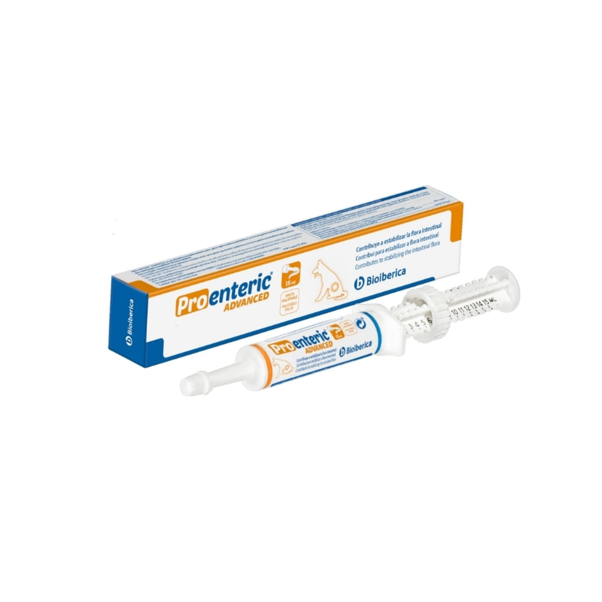 BIOIBERICA Pro-Enteric Advance Dog, supliment sistem digestiv câini, pastă orală BIOIBERICA Pro-Enteric Advance Dog, XS-M, supliment sistem digestiv câini, flacon cu aplicator, 15ml pastă orală