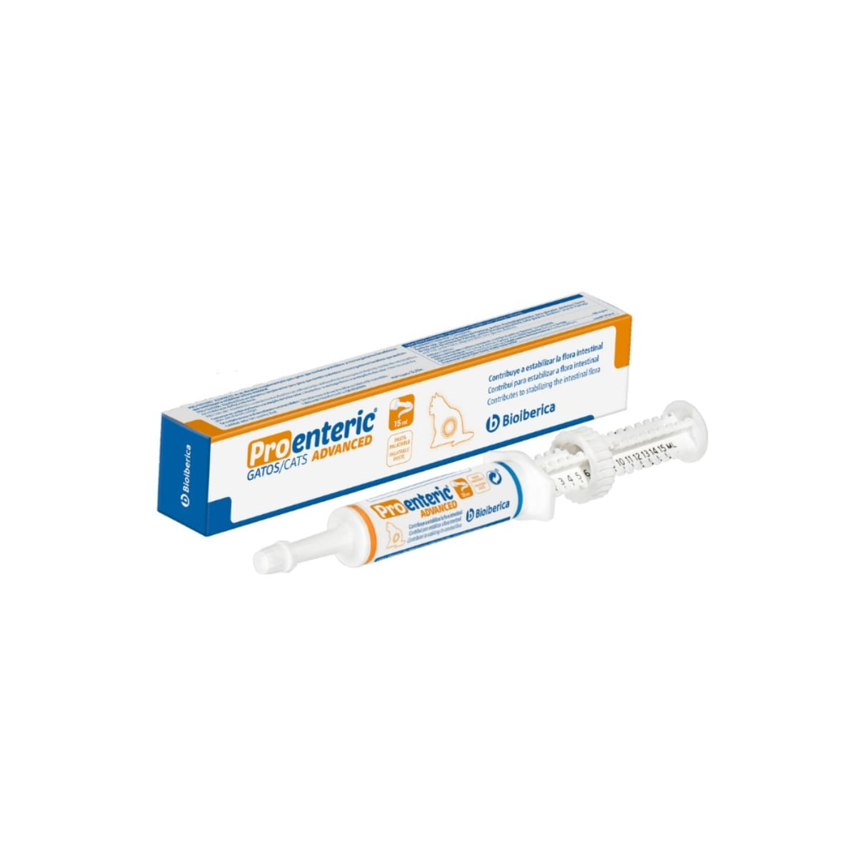 BIOIBERICA Pro-Enteric Advance Cat, supliment sistem digestiv pisici, pastă orală BIOIBERICA Pro-Enteric Advance Cat, supliment sistem digestiv pisici, flacon cu aplicator, 15ml pastă orală