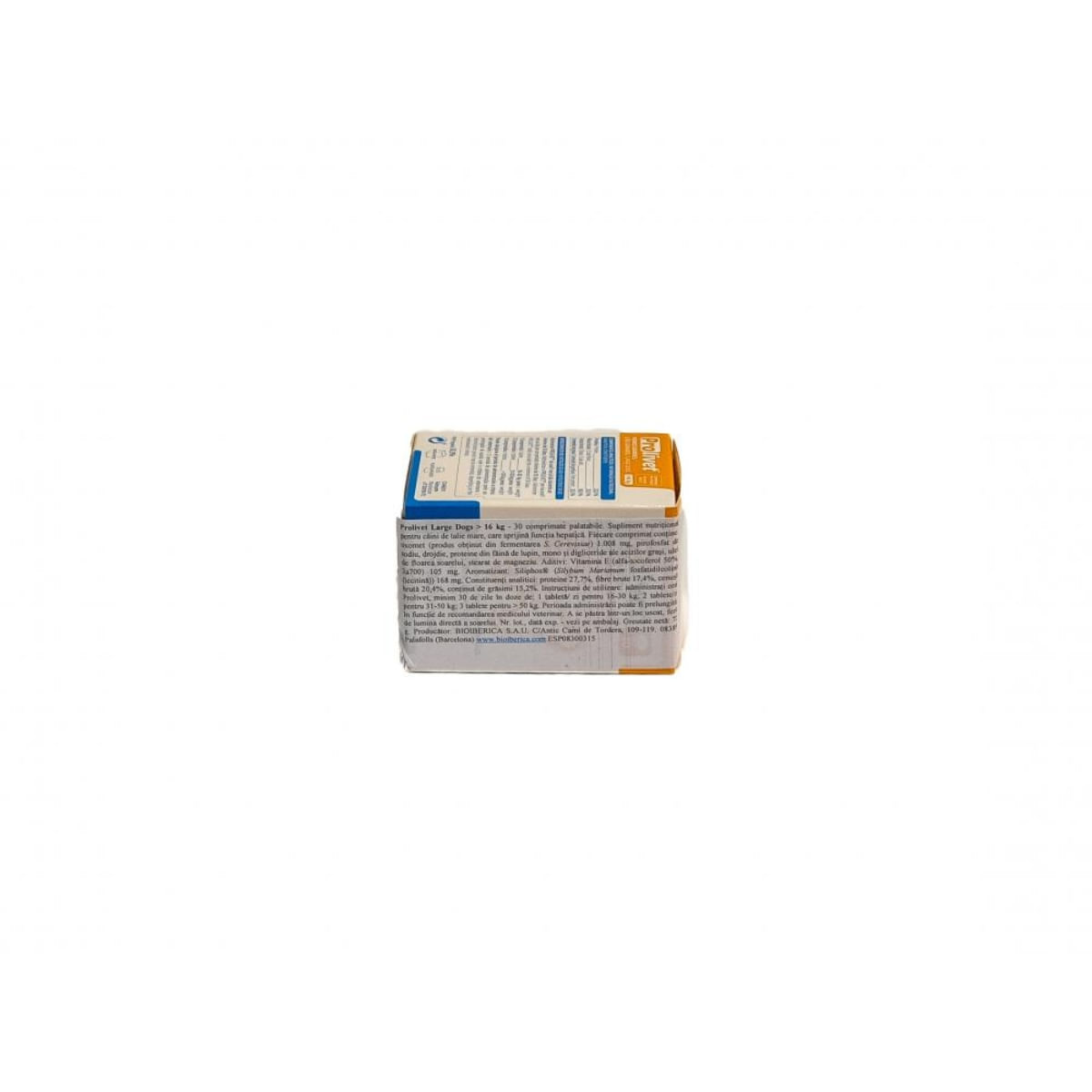 BIOIBERICA Prolivet Large Dogs, supliment sistem hepatic câini, comprimate BIOIBERICA Prolivet Large Dogs, L-XL, supliment sistem hepatic câini, flacon, 30 comprimate