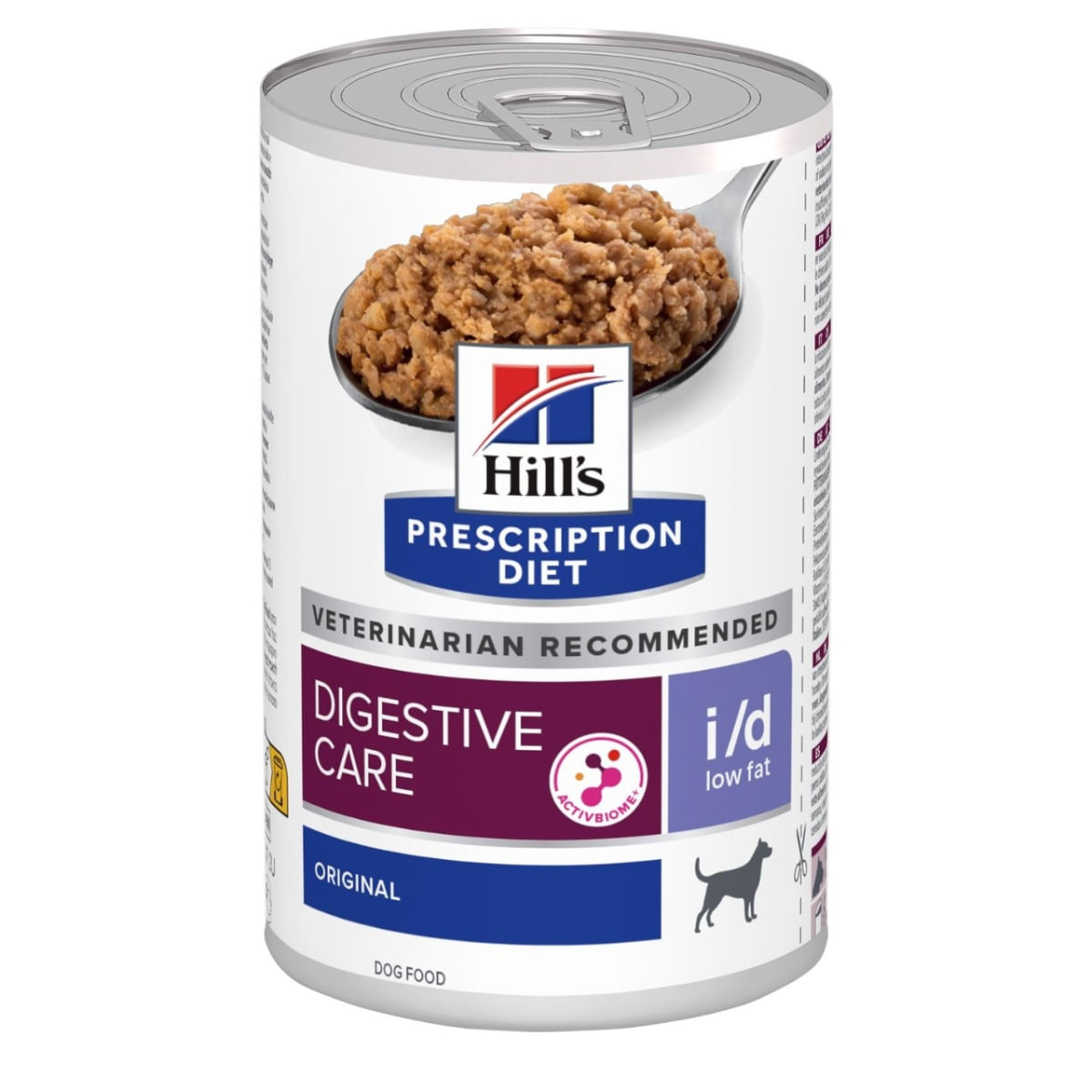 HILL\'S Prescription Diet i/d Low Fat, XS-XL, Pui, dietă veterinară, conservă hrană umedă câini, sistem digestiv, obezitate, (pate), 200g