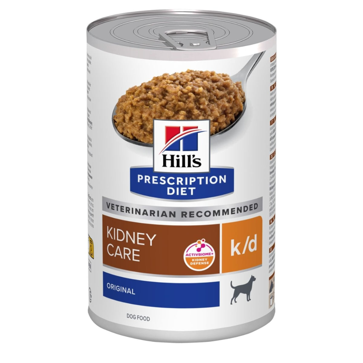 HILL\'S Prescription Diet K/D, XS-XL, Pui, dietă veterinară, conservă hrană umedă câini, sistem renal, (pate), 350g