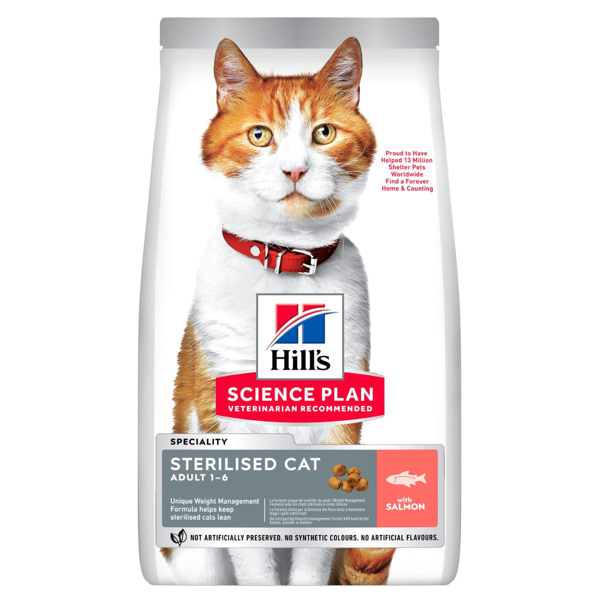 HILL\'S Science Plan Sterilised, Somon, hrană uscată pisici sterilizate, 300g