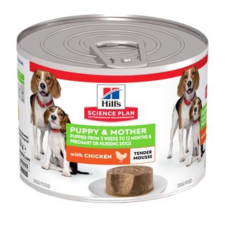 HILL'S Science Plan Puppy & Mother, XS-XL, Pui, conservă hrană umedă câini junior, (mousse), 200g