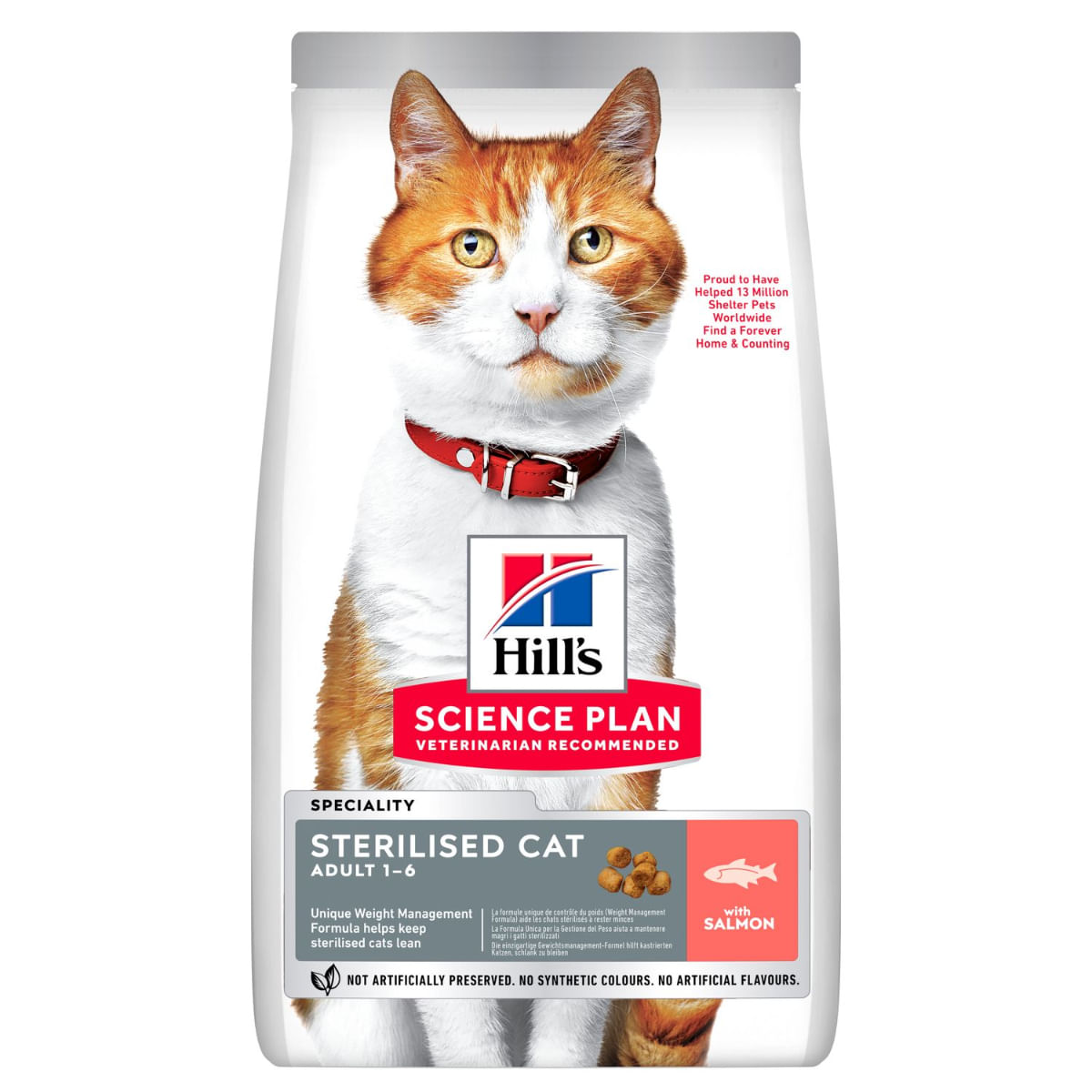 HILL\'S Science Plan Sterilised, Somon, hrană uscată pisici sterilizate, 3kg - 1 | YEO