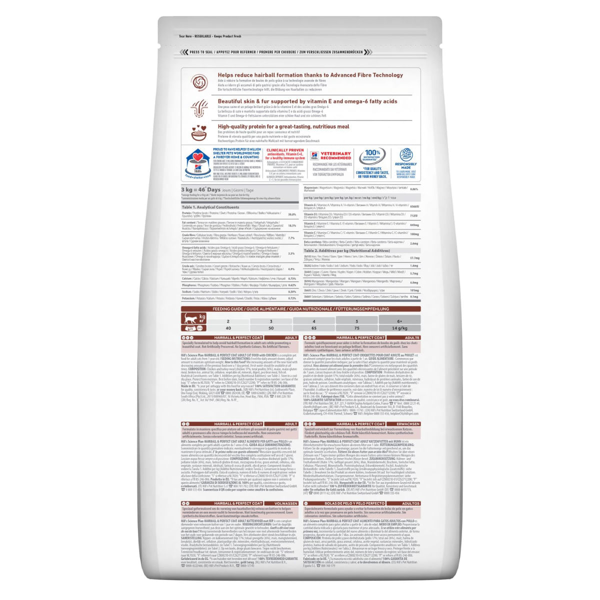 HILL\'S Science Plan Hairball & Perfect Coat, Pui, hrană uscată pisici, limitarea ghemurilor de blană, 7kg - 2 | YEO