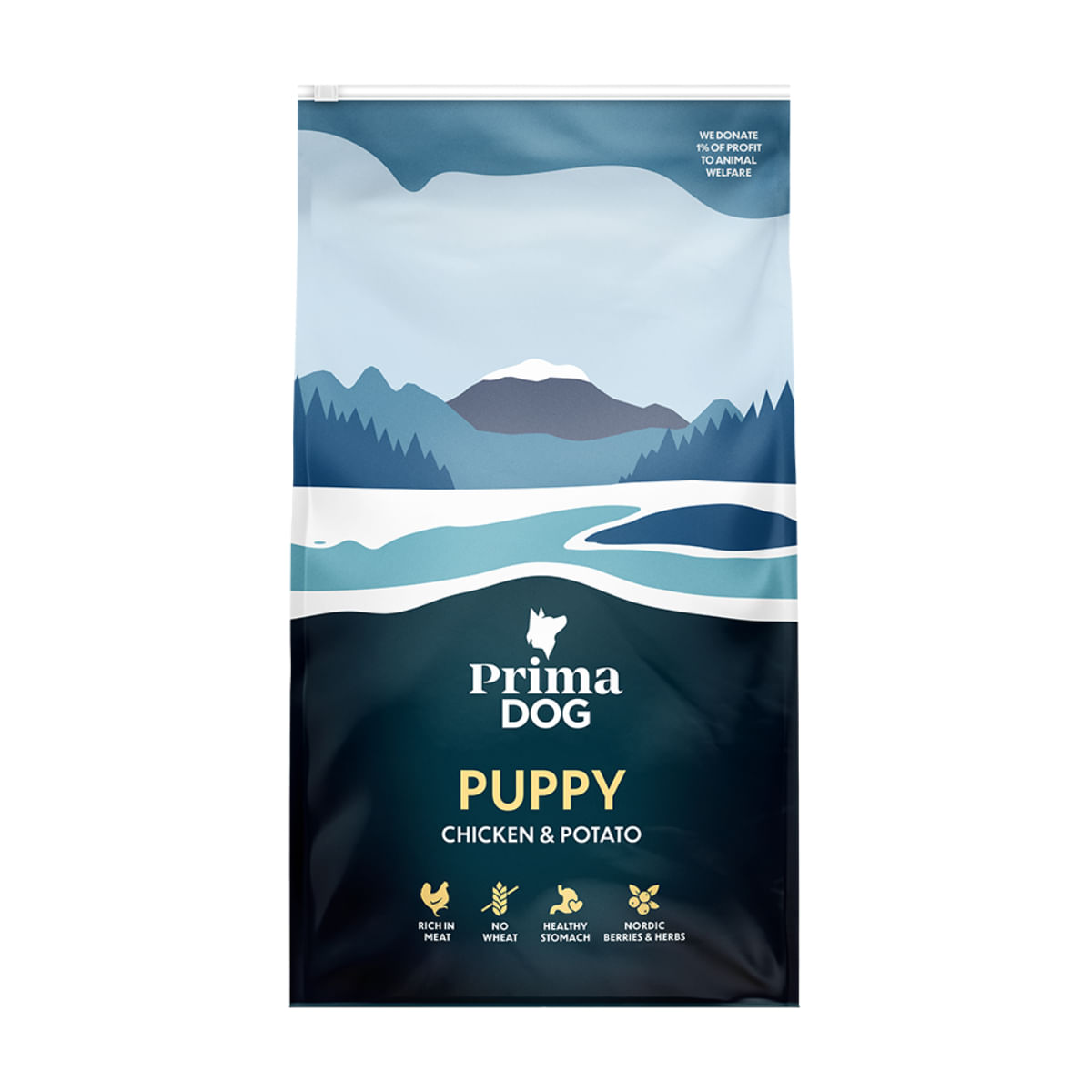 PRIMA DOG Puppy, XS-XL, Pui și Cartofi, hrană uscată câini junior, 10kg - 1 | YEO