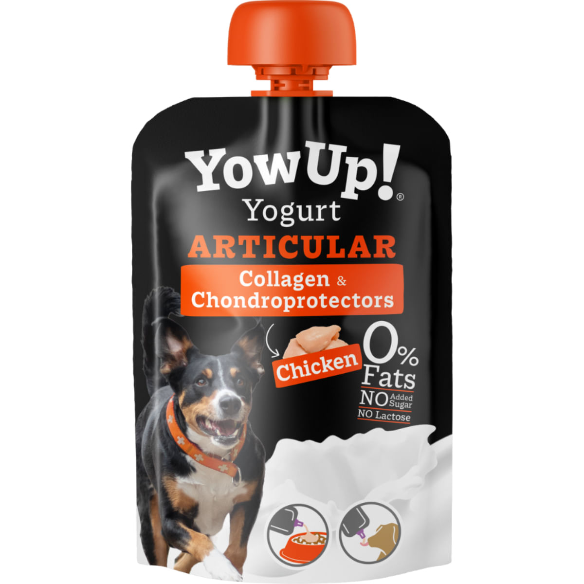 YOWUP! Yogurt Articular, XS-XL, Pui, recompense funcționale câini, sistem articular, (topping), 115g