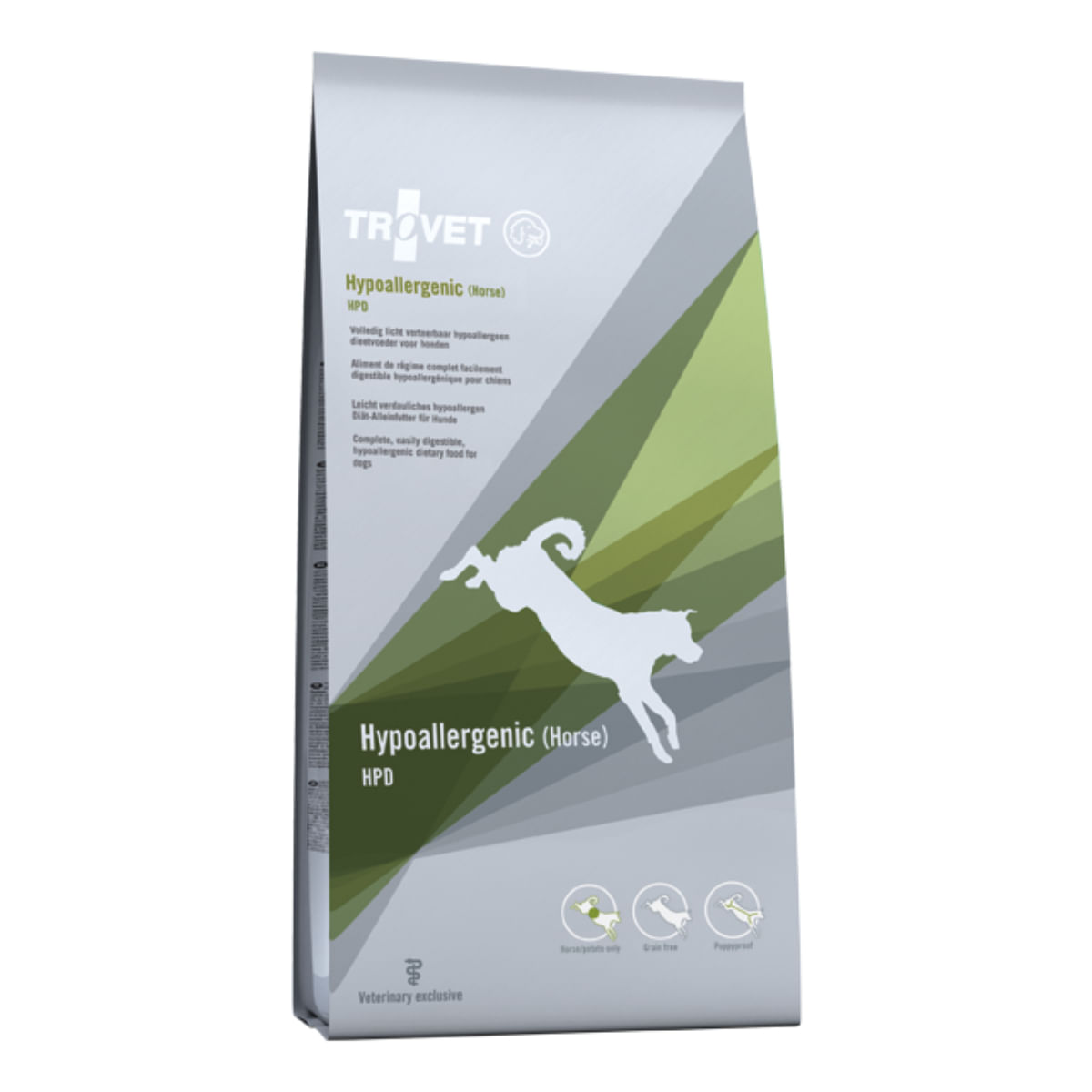 TROVET Hypoallergenic HPD, XS-XL, Cal, dietă veterinară, hrană uscată fără cereale câini, alergii, 10kg