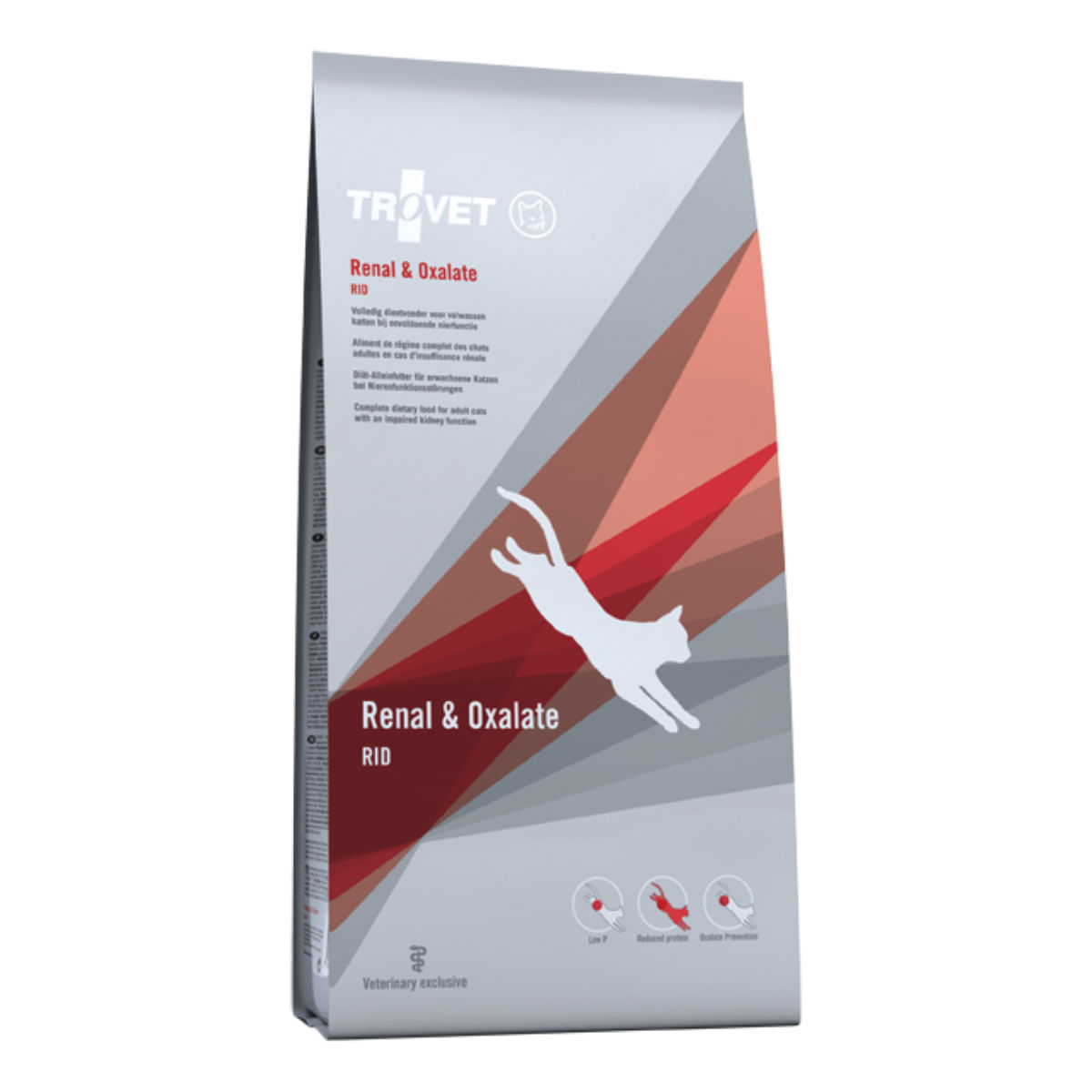 TROVET Renal & Oxlate RID, Pui, dietă veterinară, hrană uscată pisici, sistem renal, sistem urinar, 2.5kg - 1 | YEO