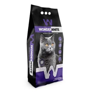 WONDERWHITE, Lavanda, așternut igienic pisici, granule, bentonită, aglomerant, neutralizare mirosuri, 10kg