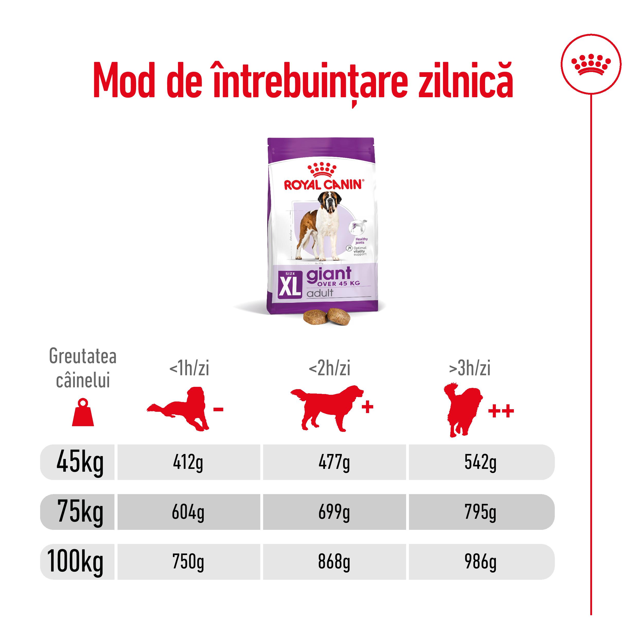 ROYAL CANIN Giant Adult, hrană uscată câini, 15+3kg GRATUIT