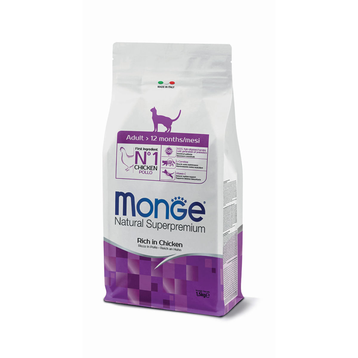 MONGE Natural Superpremium, Pui, hrană uscată pisici, 10kg