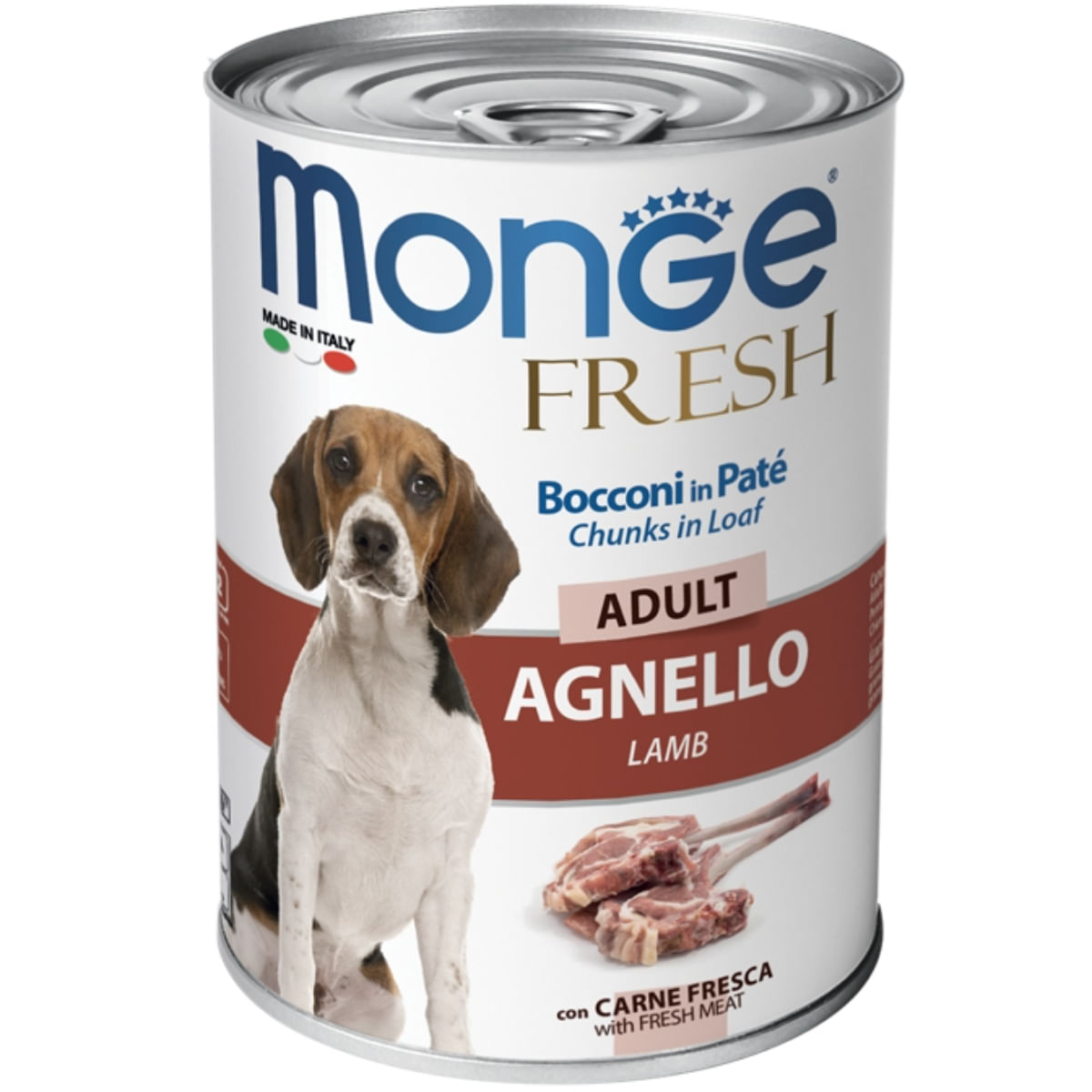 MONGE Fresh, XS-XL, Miel, conservă hrană umedă câini, (în suc propriu), 400g