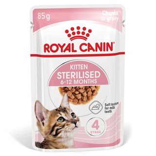 ROYAL CANIN Kitten Sterilised hrană umedă pisici sterilizate junior (în sos), 85g