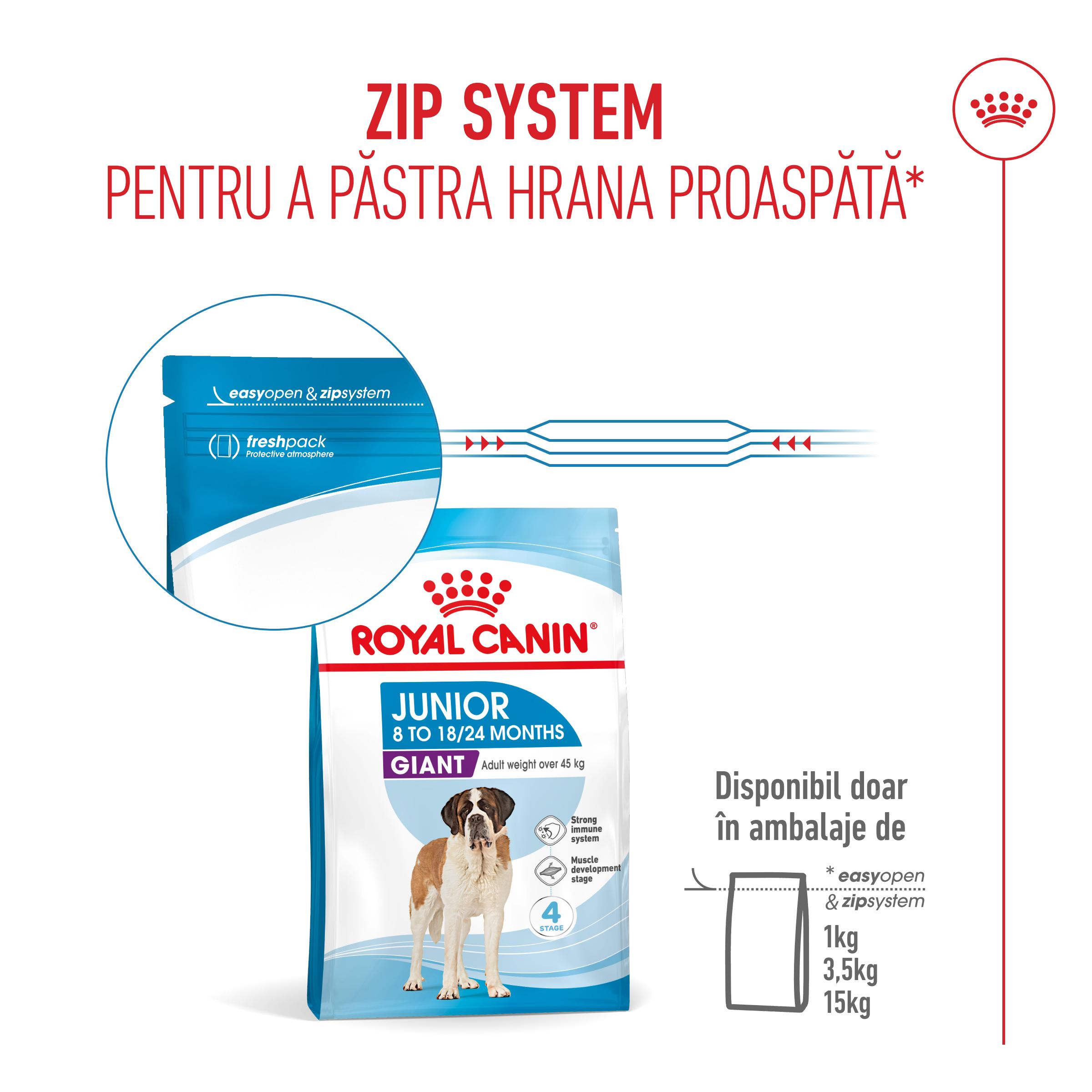 ROYAL CANIN Giant Junior, hrană uscată câini junior, etapa 2 de creștere, 15kg