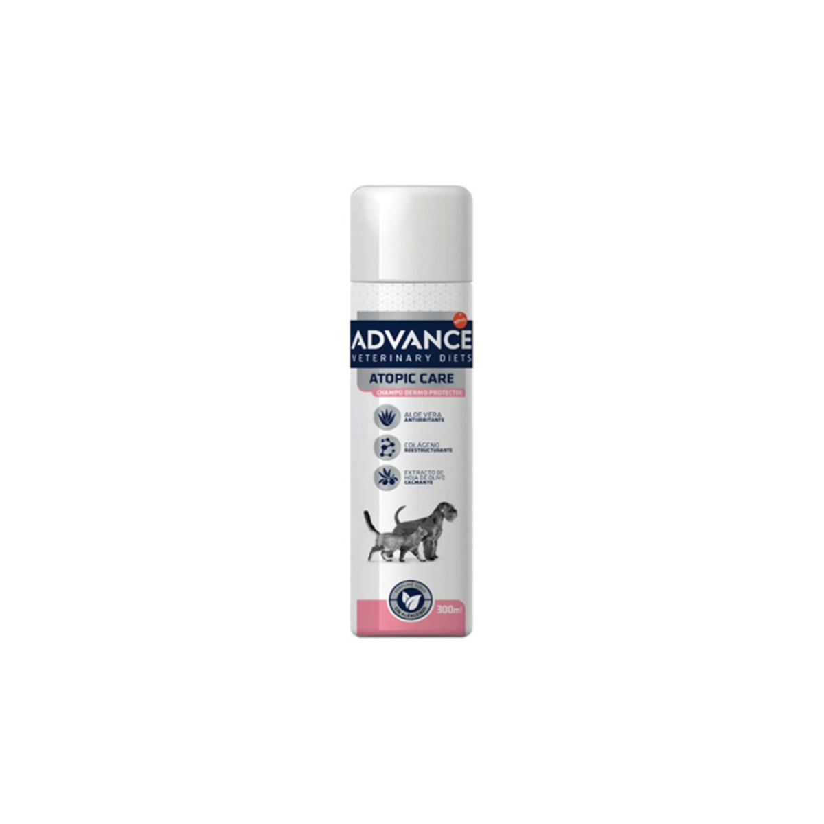 ADVANCE VETERINARY DIETS Atopic Derma Care, șampon câini și pisici, calmant, hipoalergenic, flacon, 300ml - 1 | YEO