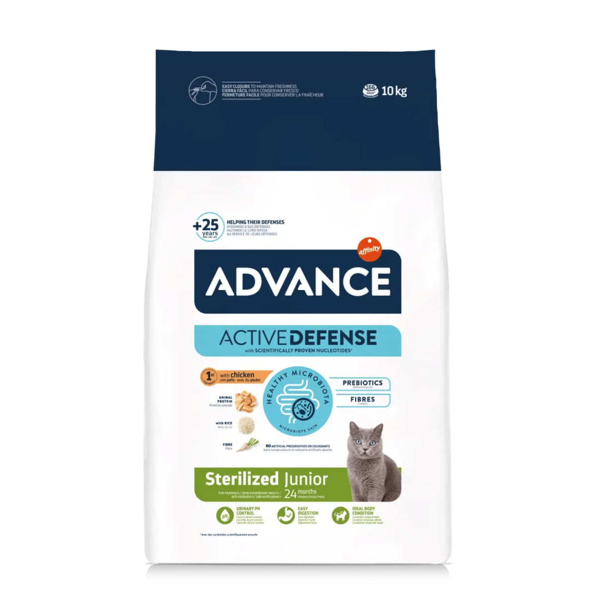 ADVANCE Junior Sterilised, Pui, hrană uscată pisici sterilizate junior, 10kg - 1 | YEO