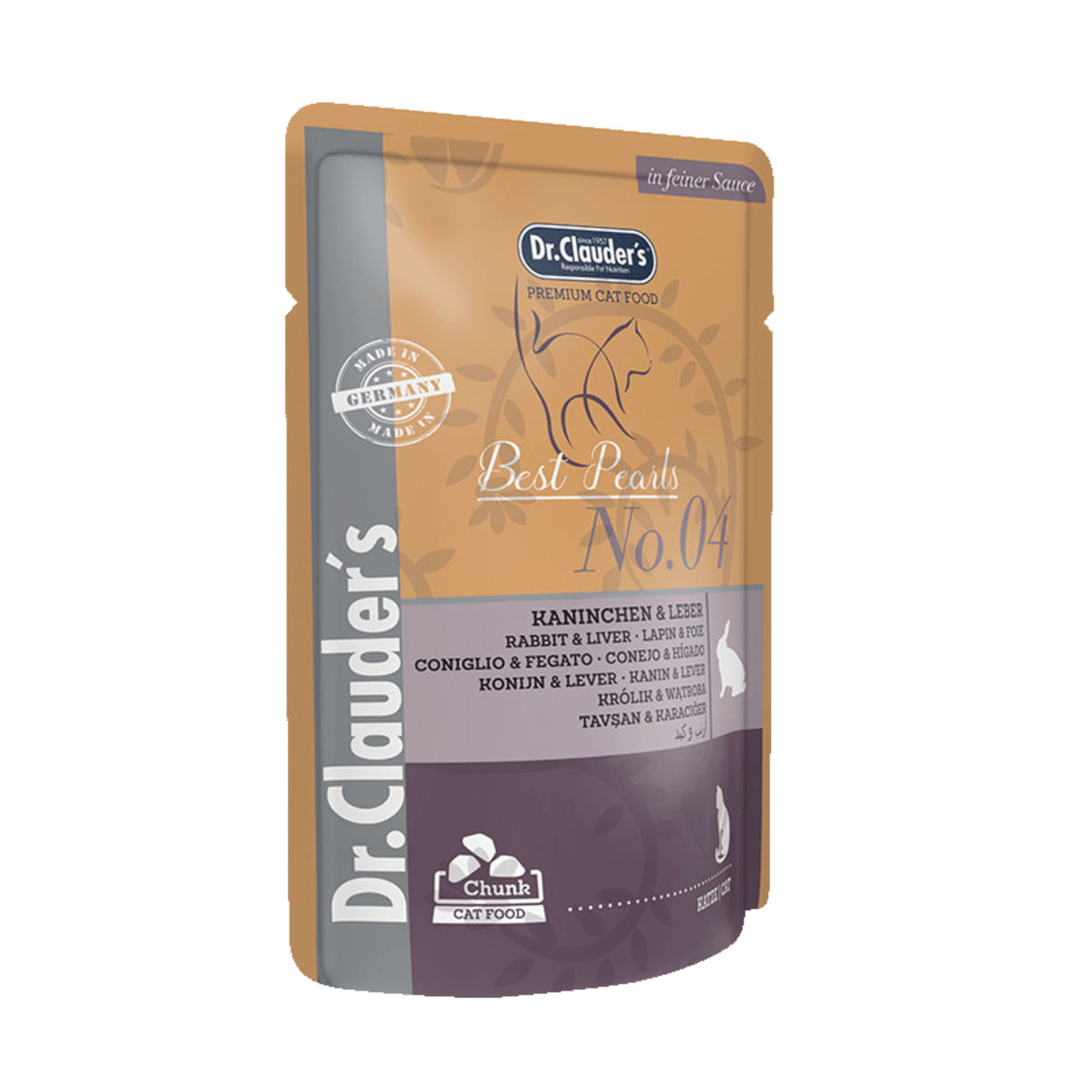 DR. CLAUDER\'S, Iepure și Ficat, plic hrană umedă pisici, (în sos), 100g - 1 | YEO
