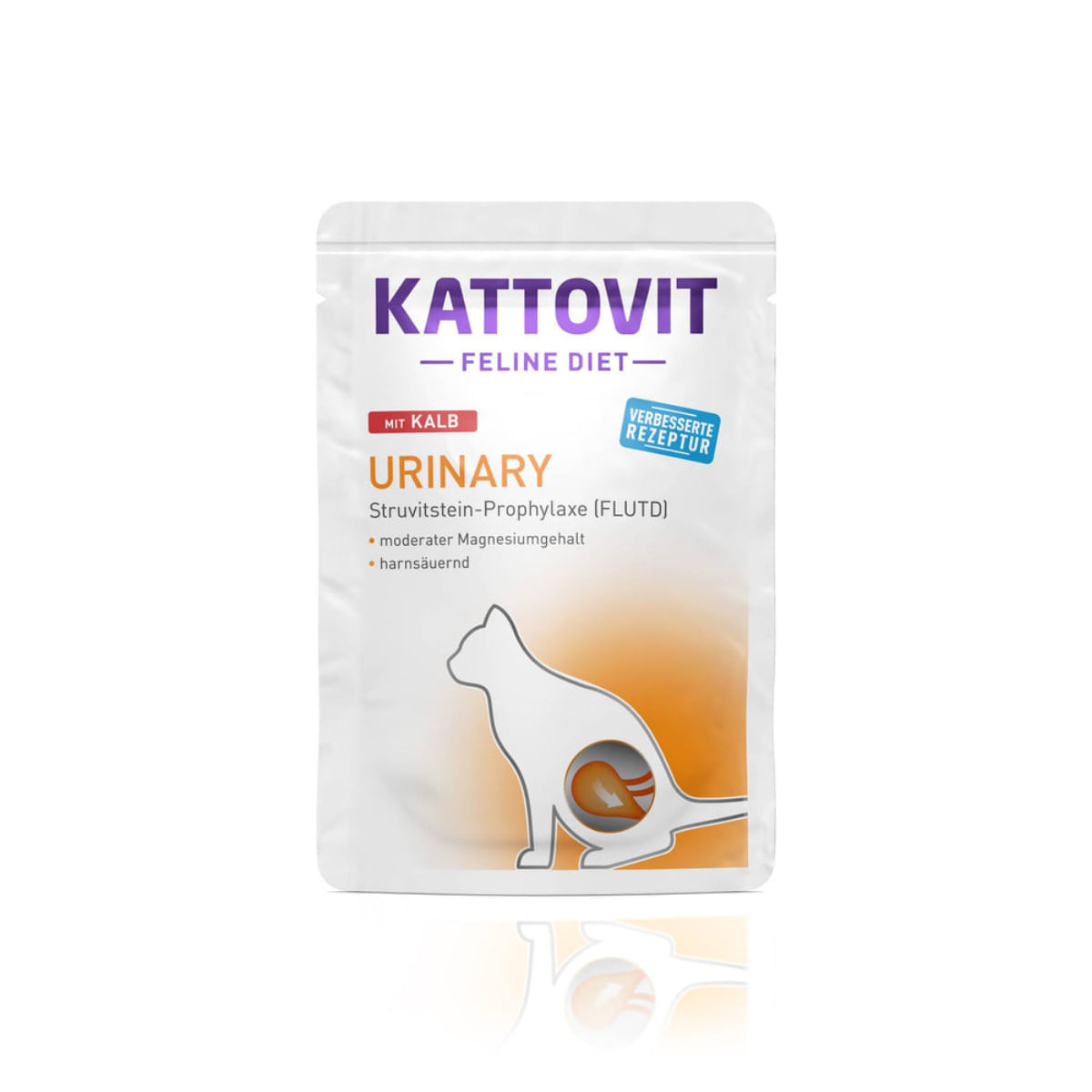KATTOVIT Urinary, Vițel, dietă veterinară, plic hrană umedă pisici, sistem urinar, (în sos), bax, 85g x 24buc - 2 | YEO