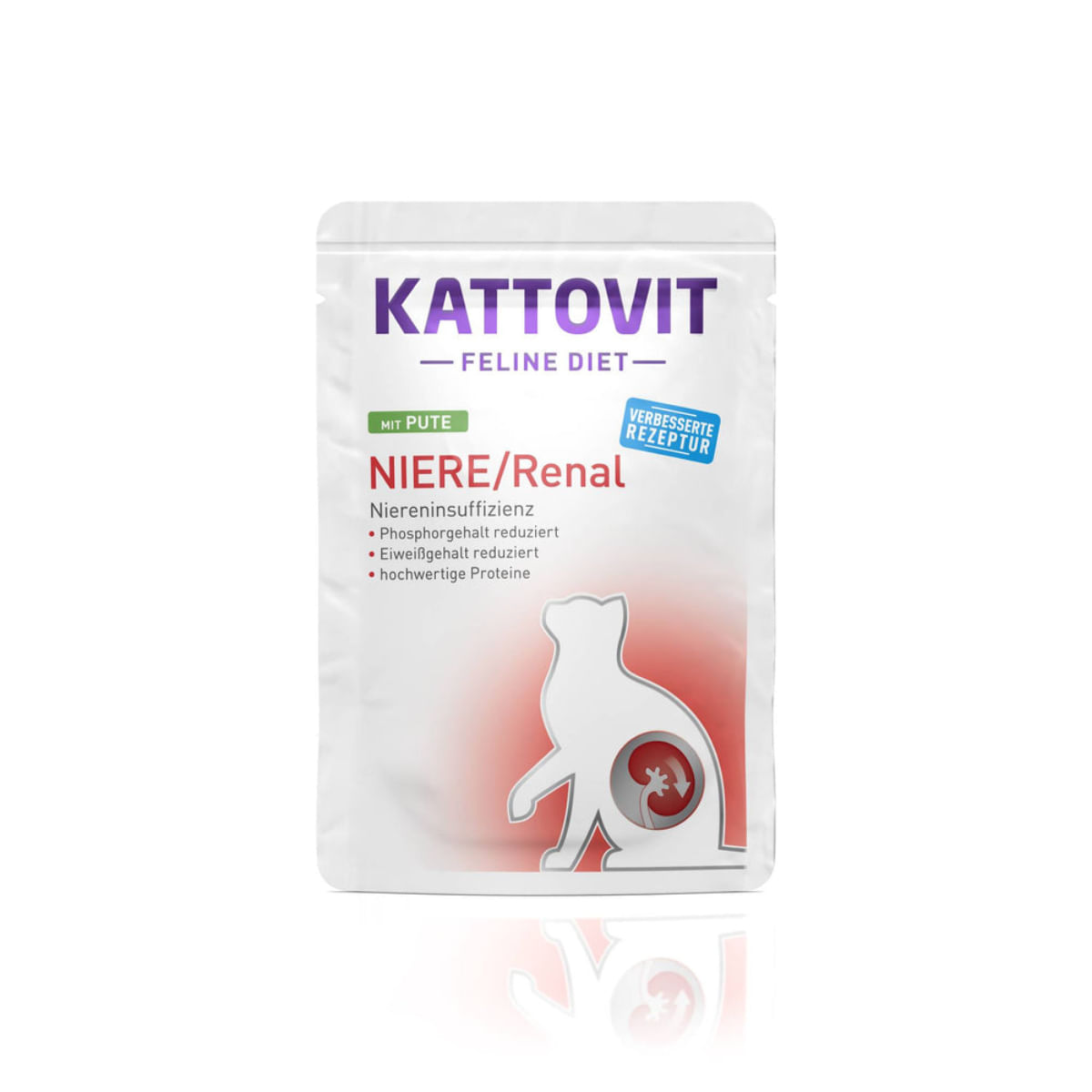 KATTOVIT Renal, Curcan, dietă veterinară, plic hrană umedă pisici, sistem renal, (în sos), bax, 85g x 24buc - 2 | YEO
