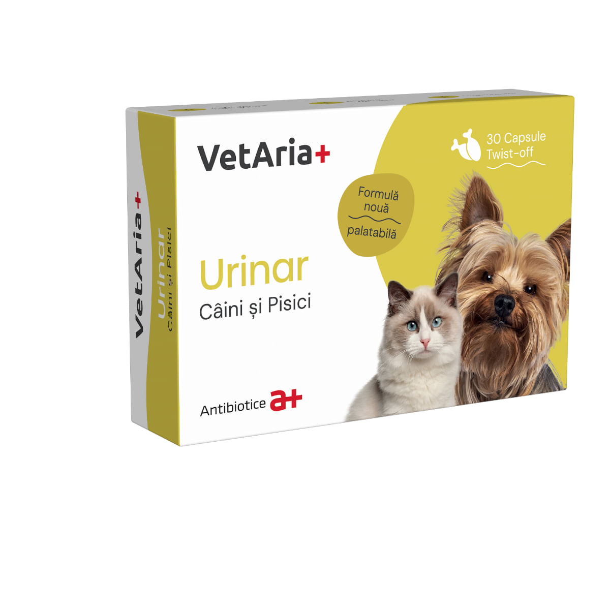 VETARIA+ Urinar, supliment sistem urinar câini, Pui, capsule VETARIA+ Urinar, XS-XL, supliment sistem urinar câini, Pui, cutie, 30 capsule - 1 | YEO