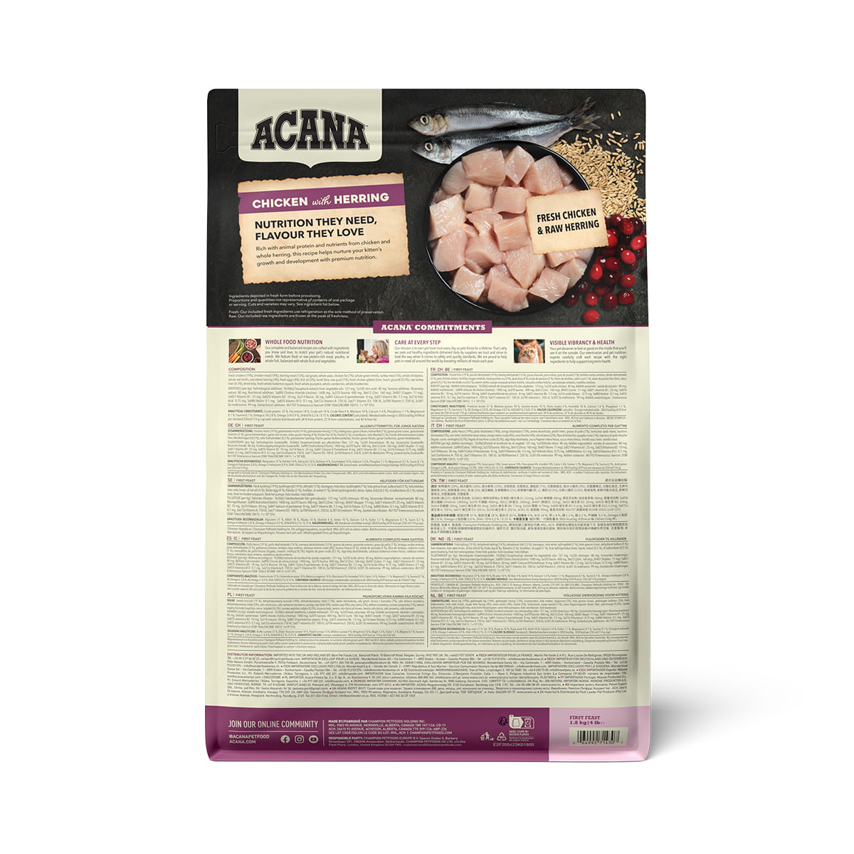 ACANA First Feast, Junior, hrană uscată pisici junior, 1.8kg - 3 | YEO