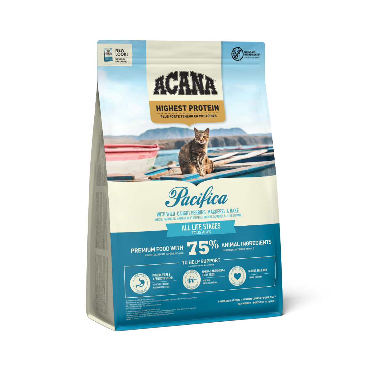 ACANA Highest Protein Pacifica, Pește, hrană uscată fără cereale pisici, 1.8kg - 3 | YEO
