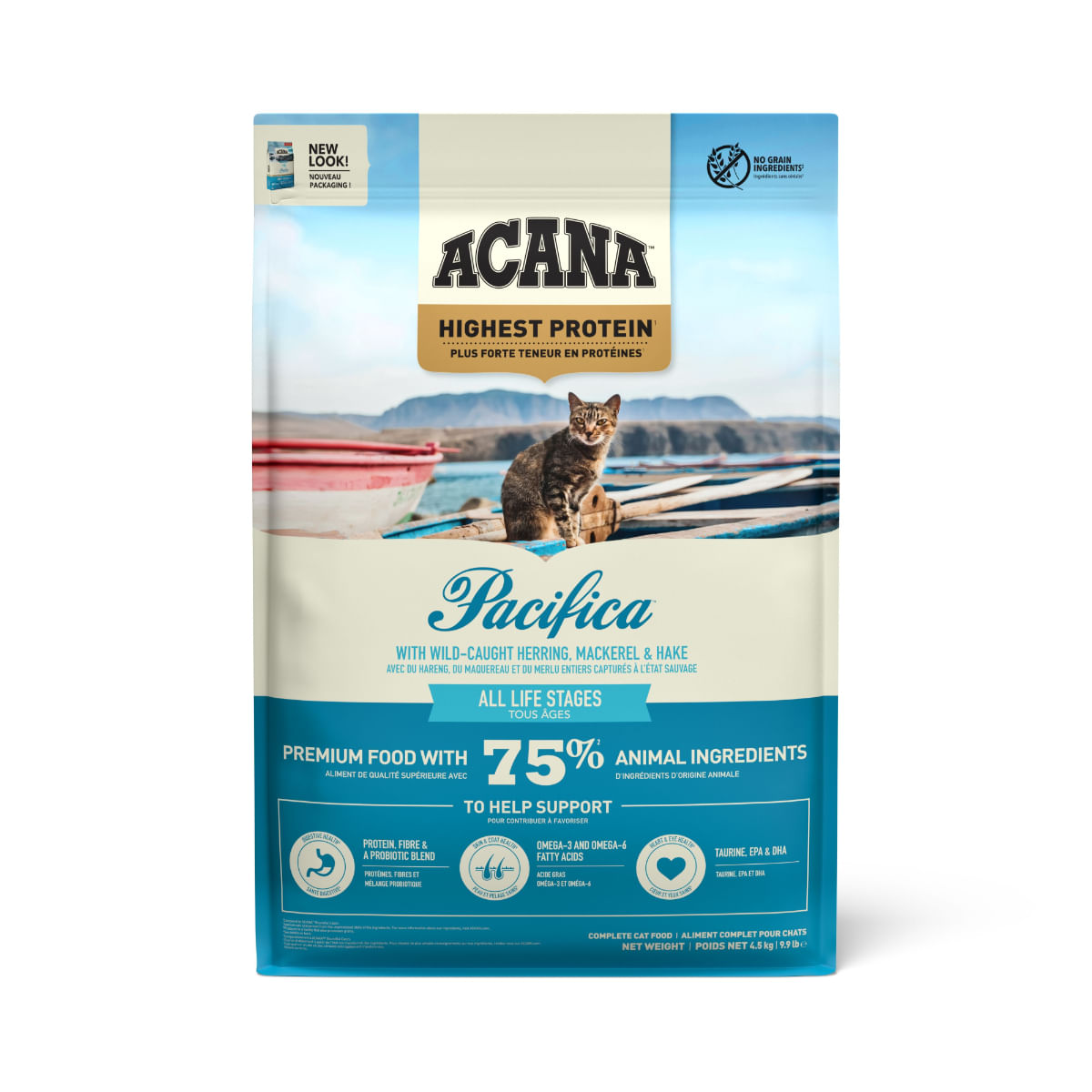 ACANA Highest Protein Pacifica, Pește, hrană uscată fără cereale pisici, 4.5kg - 1 | YEO