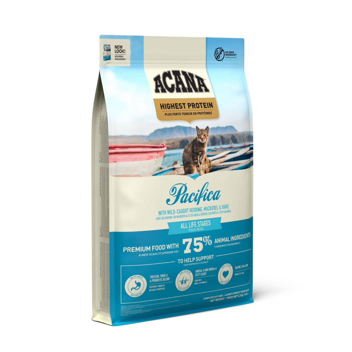 ACANA Highest Protein Pacifica, Pește, hrană uscată fără cereale pisici, 4.5kg - 3 | YEO