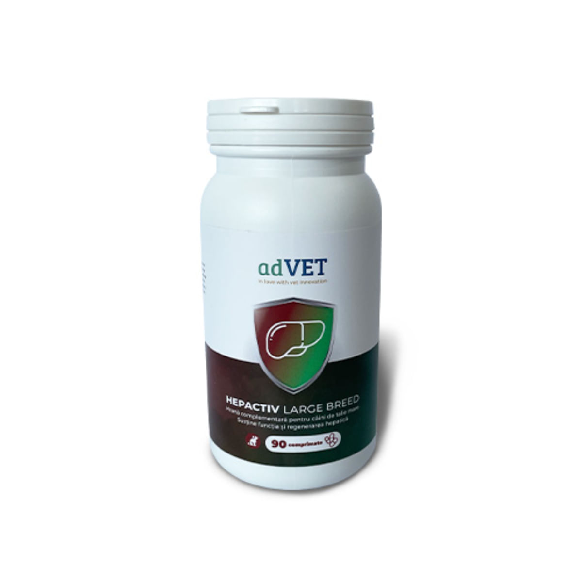 ADVET HepActiv Large Breed, supliment sistem hepatic câini, comprimate ADVET HepActiv Large Breed, L-XL, supliment sistem hepatic câini, cutie, 90 comprimate - 1 | YEO