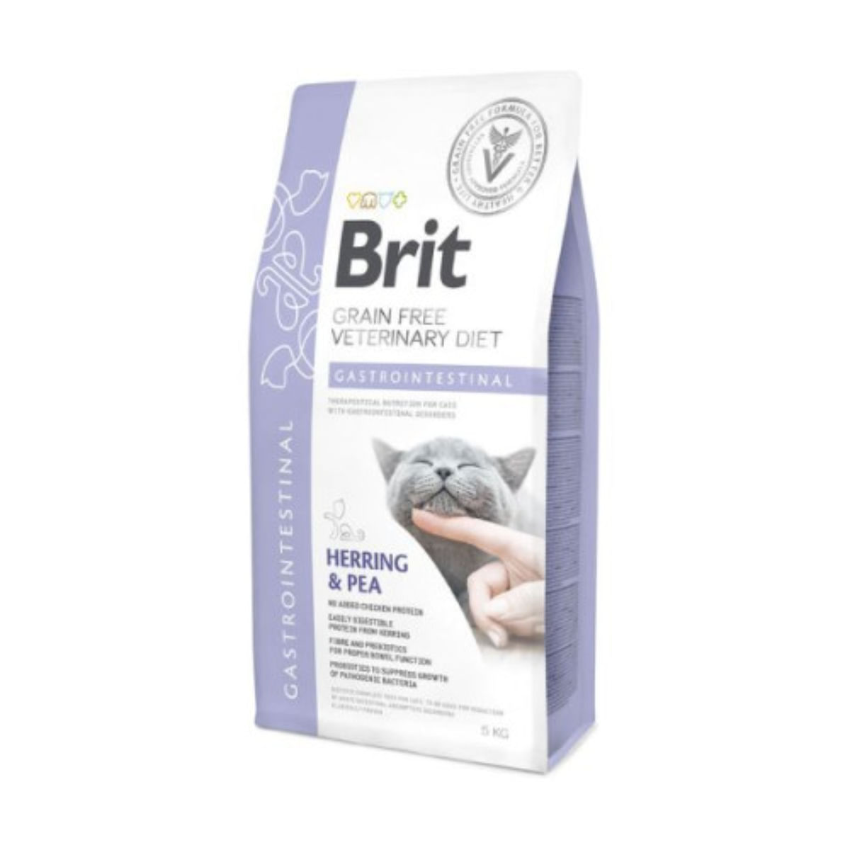 BRIT VD Gastrointestinal, Hering, dietă veterinară, hrană uscată fără cereale pisici, sistem digestiv, 5kg Hrana Pisici BRIT VD Gastrointestinal, Hering, dietă veterinară, hrană uscată fără cereale pisici, sistem digestiv, 5kg Hrana Pisici