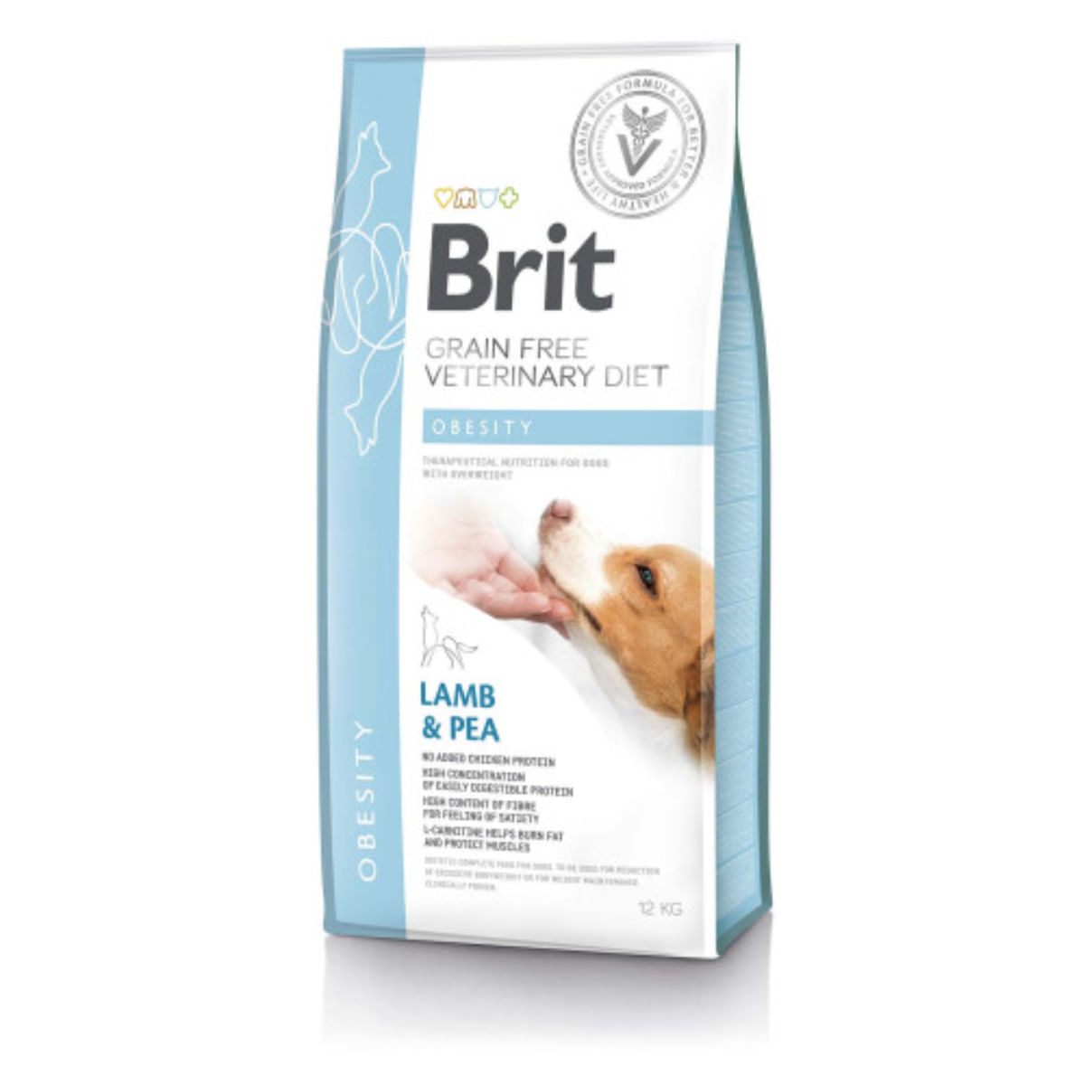BRIT VD Obesity, XS-XL, Miel, dietă veterinară, hrană uscată fără cereale câini, obezitate, 12kg - 1 | YEO