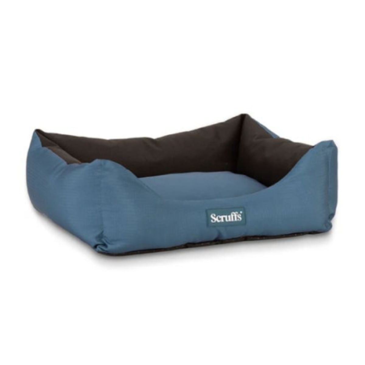 SCRUFFS Expedition, pat dreptunghiular câini, poliester, impermeabil, albastru, 75x60cm - 1 | YEO