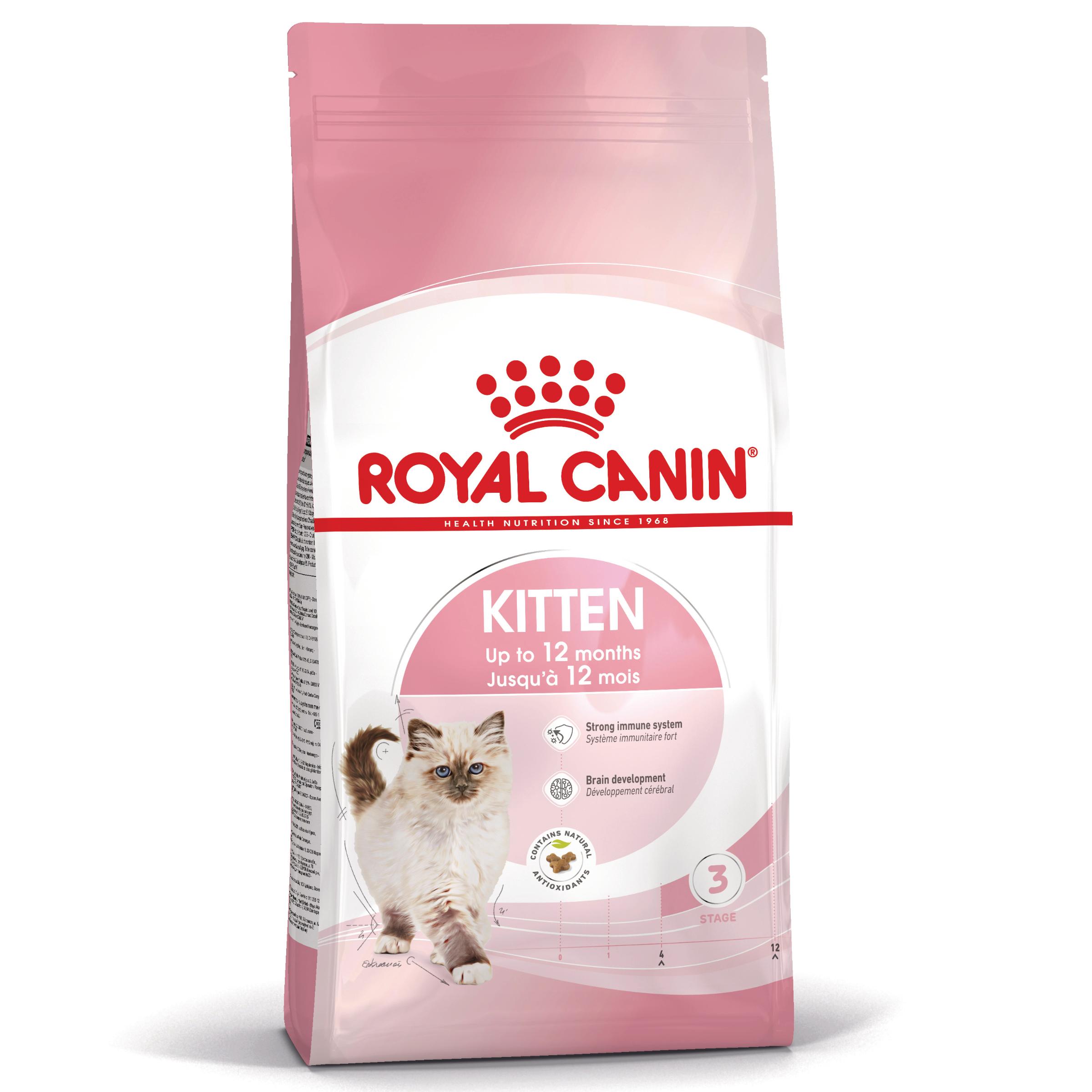 PROMO ROYAL CANIN Kitten, hrană uscată pisici junior, 400g, 60% REDUCERE la al Doilea Produs