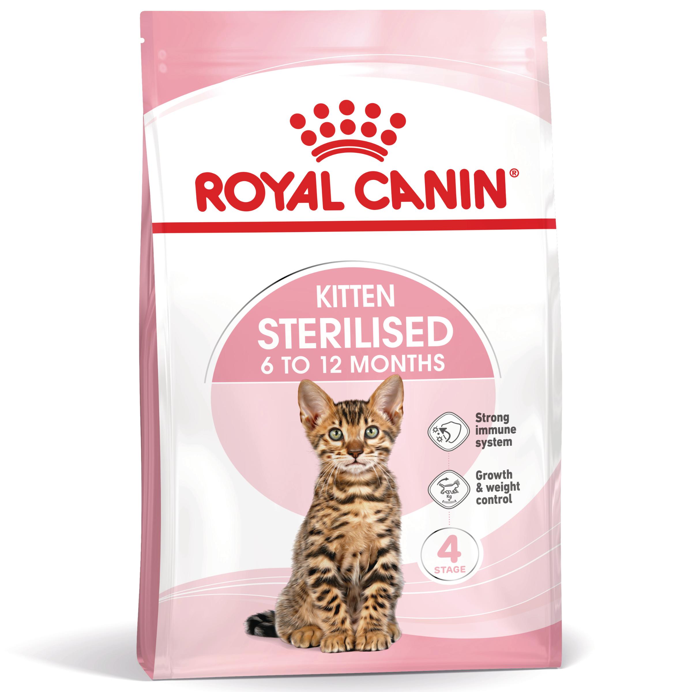 PROMO ROYAL CANIN Kitten Sterilised, hrană uscată pisici sterilizate junior, 2kg + 400g GRATUIT