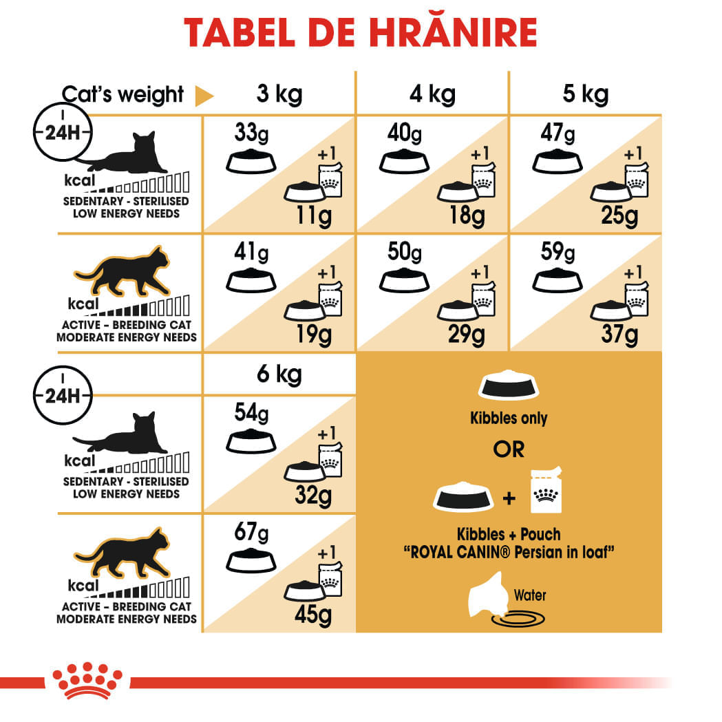 PROMO ROYAL CANIN Persian Adult, hrană uscată pisici, 2kg + 6 buc x 85g plic GRATUIT