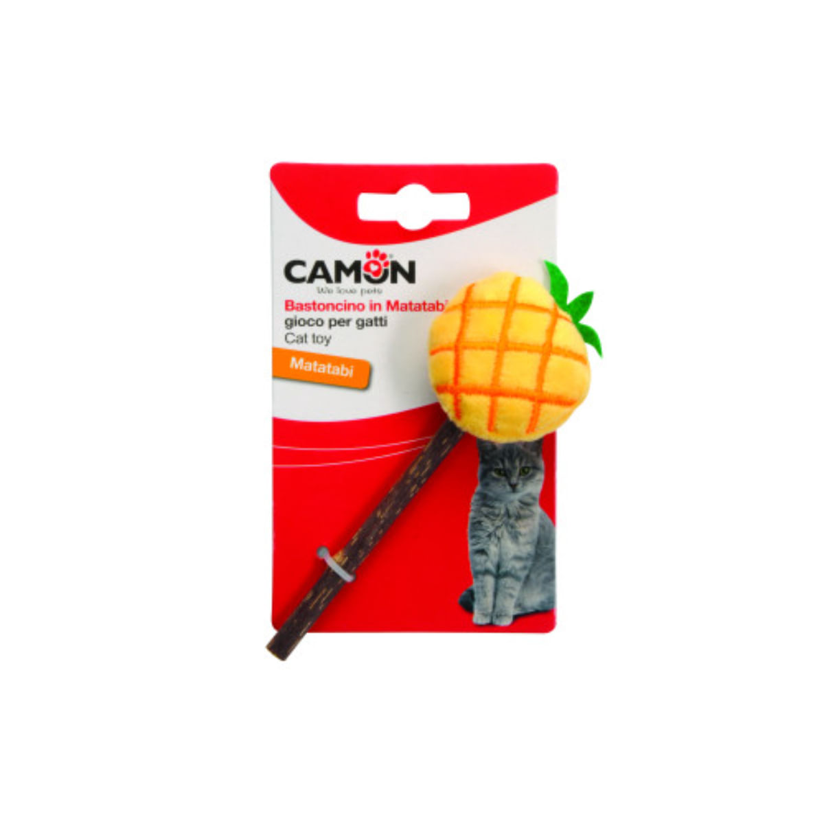 CAMON Matabi Fructe, jucărie stimulare pândă pisici, activități fizice, textil, diverse culori, 14cm, 1buc - 1 | YEO