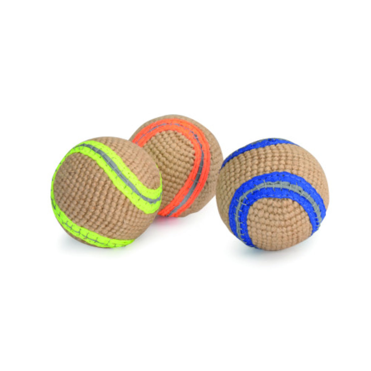 CAMON Bile din iuta, jucărie minge câini, activități fizice, iută CAMON Bile din iuta, jucărie minge câini XS-L, activități fizice, iută, diverse culori, ⌀7cm, 1buc - 2 | YEO