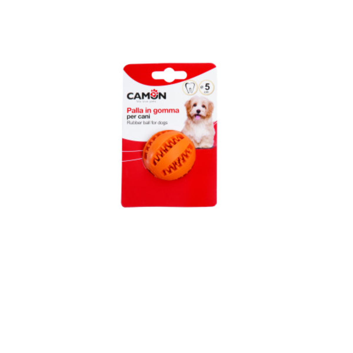 CAMON Dental Fun, jucărie de ros câini, dentiție, cauciuc CAMON Dental Fun, jucărie de ros câini XS-S, dentiție, cauciuc, portocaliu, ⌀5cm, 1buc - 1 | YEO