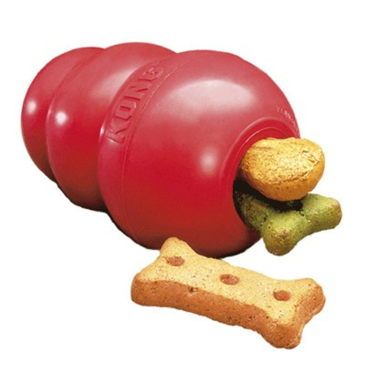 KONG Classic, Kong câini, eliberare recompense, dentiție, cauciuc KONG Classic, Kong câini XL, eliberare recompense, dentiție, cauciuc, roșu, 1buc - 1 | YEO