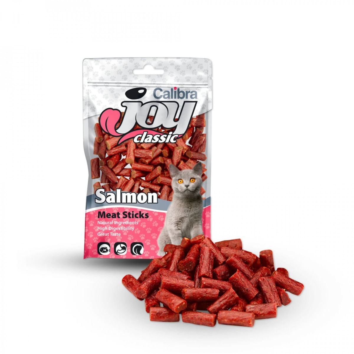 CALIBRA Joy Classic Sticks, Somon, punguță recompense pisici, 70g - 1 | YEO