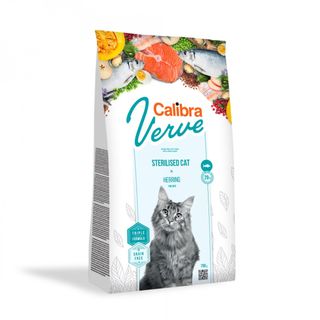 CALIBRA Verve GF Sterilised, Hering, hrană uscată fără cereale pisici sterilizate, 3,5kg