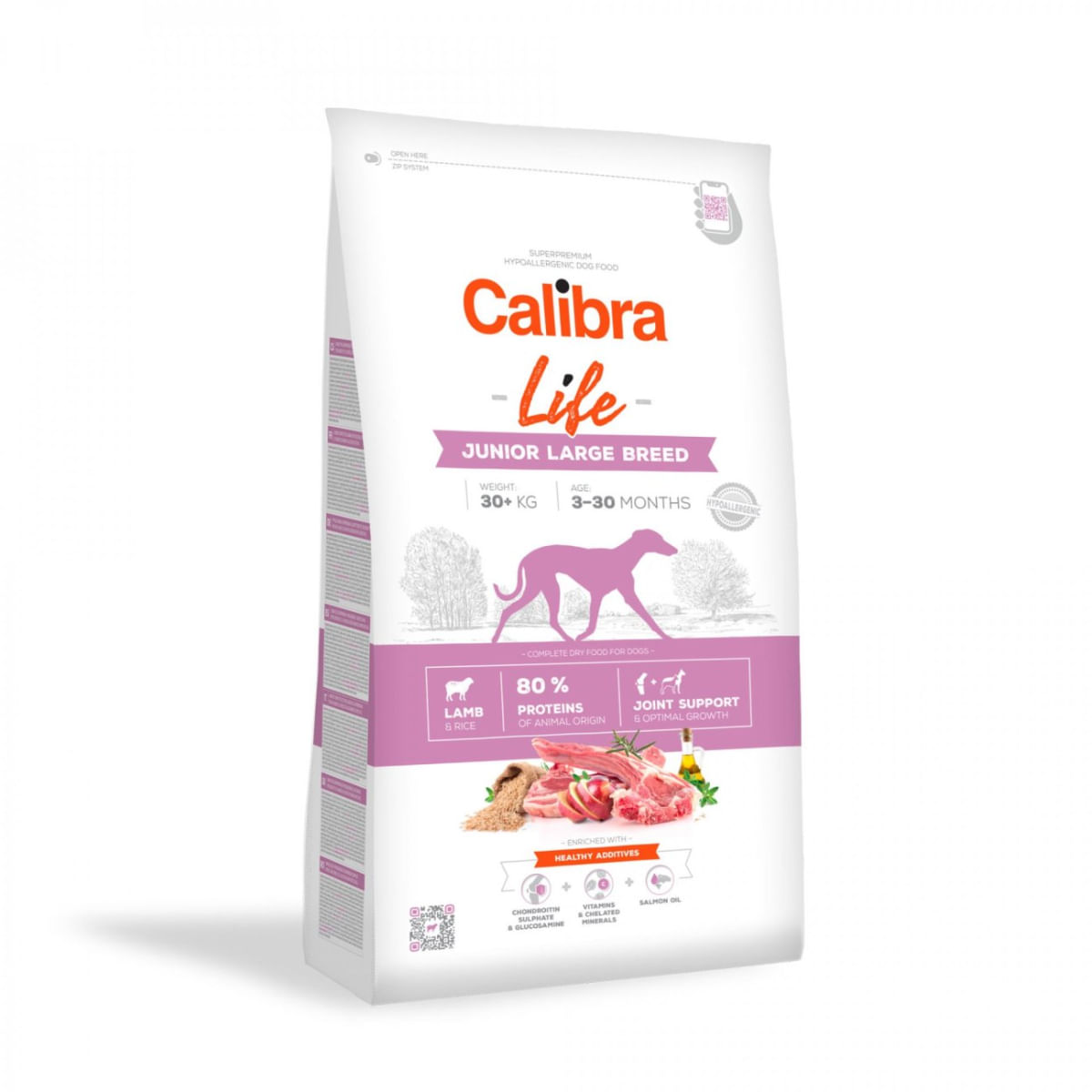 CALIBRA Life Junior Large Breed, L-XL, Miel, hrană uscată câini junior, 12kg - 1 | YEO