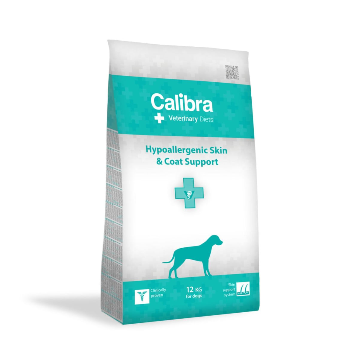 CALIBRA Veterinary Diets Hypoallergenic Skin & Coat Support, XS-XL, Somon, dietă veterinară, hrană uscată câini, piele & blană, alergii, 12kg