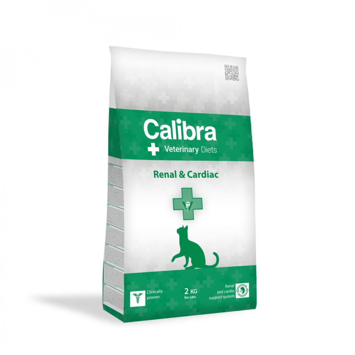 CALIBRA Veterinary Diets Renal &amp; Cardiac, Orez și Ou, dietă veterinară, hrană uscată pisici, sistem renal, sistem cardio-vascular, 2kg